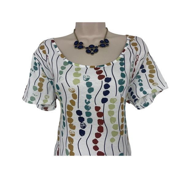 Size 2XL 16 18 PAINTED PRINT SCOOP NECK MAXI DRESS Summer Vacation PLUS SIZE - Picture 2 of 5